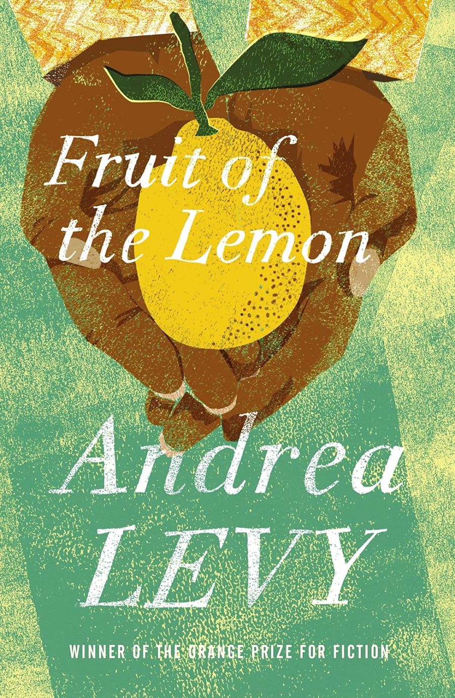 book cover with illustration of hands holding a lemon.